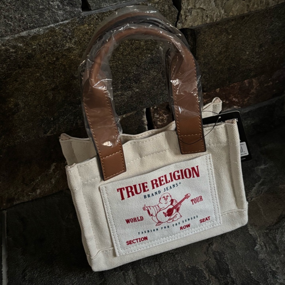 NWT True Religion Mini Tote Bag - Picture 10 of 10